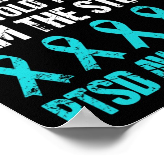 PTSD-bewustzijn na traumatische stress Poster (Hoek)