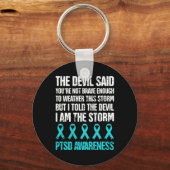 PTSD-bewustzijn na traumatische stress Sleutelhanger (Voorkant)