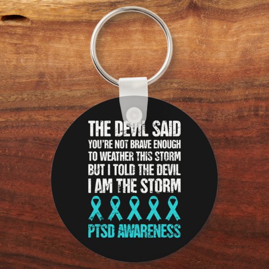PTSD-bewustzijn na traumatische stress Sleutelhanger (Voorkant)