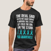 PTSD-bewustzijn na traumatische stress T-shirt (Voorkant)