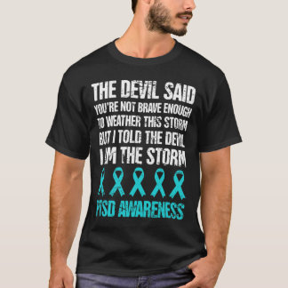 PTSD-bewustzijn na traumatische stress T-shirt