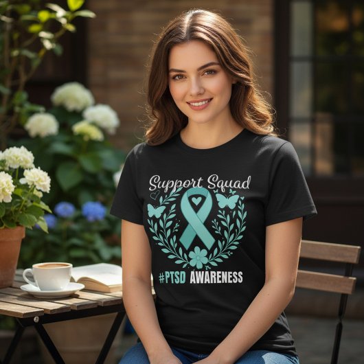 PTSD-bewustzijn Steun Team Tri-Blend Shirt