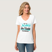 PTSD-bewustzijn V-hals T-shirt (Voorkant volledig)