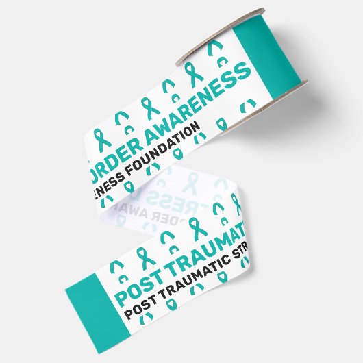 PTSD-bewustzijnspatroonlint Grosgrain Lint (Achterkant)
