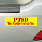 PTSD BUMPERSTICKER (Op auto)