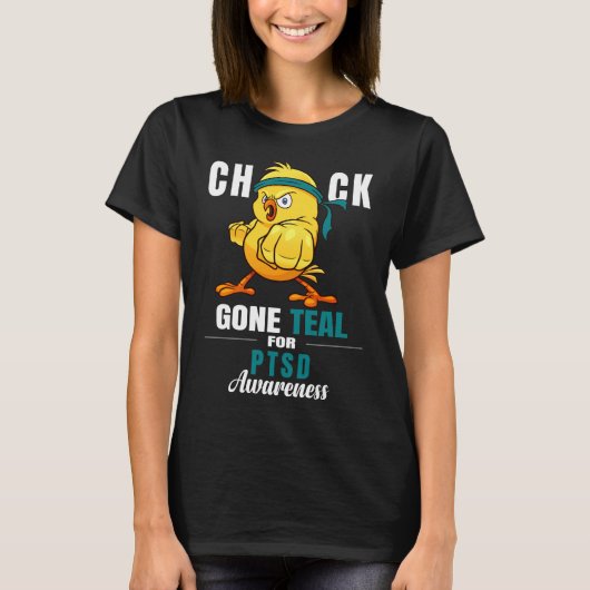 ptsd chick grappige krijger t-shirt (Voorkant)