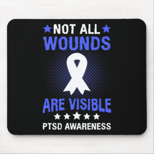 Ptsd Citaat Teal Lint Bewustwordingsdag Depressie Muismat
