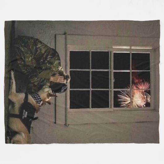 PTSD FLEECE DEKEN (Voorkant (Horizontaal))