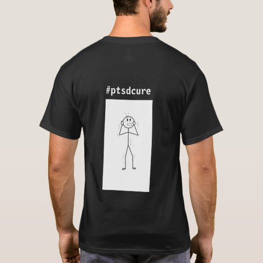 PTSD grappig T-shirt (Achterkant)