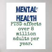 PTSD heeft invloed op meer dan 8 miljoen volwassen Poster (Voorkant)