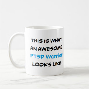 ptsd - krijger , geweldige koffiemok