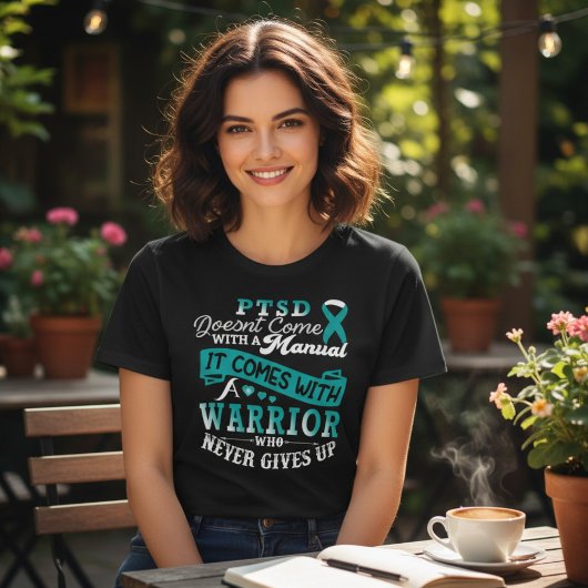 PTSD Krijger Sterkte en Moed Tri-Blend Shirt