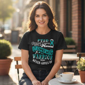 PTSD Krijger Sterkte en Moed Tri-Blend Shirt