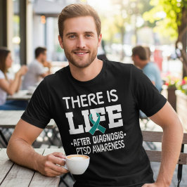 PTSD Krijger Teal Lint Bewustzijn Tri-Blend Shirt
