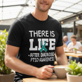 PTSD Krijger Teal Lint Bewustzijn Tri-Blend Shirt