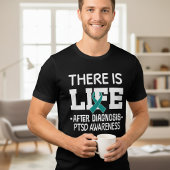PTSD Krijger Teal Lint Bewustzijn Tri-Blend Shirt