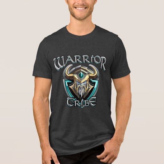 PTSD Krijgersstam Tri-Blend Shirt (Voorkant)