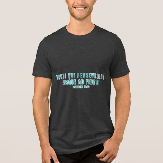 PTSD Mattheüs 23:14 Vers  Tri-Blend Shirt (Voorkant)