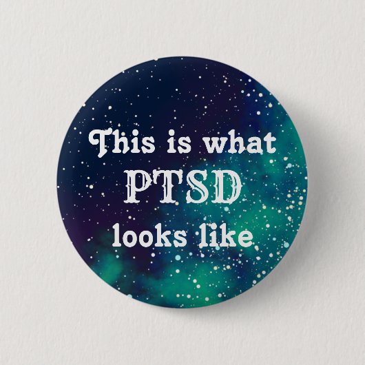 PTSD  melkwegidentiteit Ronde Button 5,7 Cm (Voorkant)