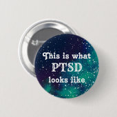 PTSD  melkwegidentiteit Ronde Button 5,7 Cm (Voorkant /achterkant)