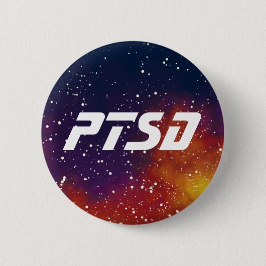 PTSD  melkwegidentiteit Ronde Button 5,7 Cm (Voorkant)