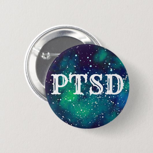 PTSD melkwegidentiteit Ronde Button 5,7 Cm (Voorkant /achterkant)