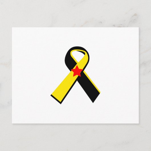 PTSD MILITAIRE RIBBON BRIEFKAART (Voorkant)