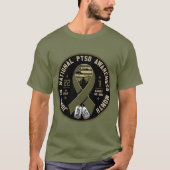 PTSD-munt dof T-shirt (Voorkant)