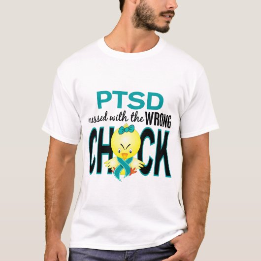 PTSD Overseinen met verkeerde steen T-shirt (Voorkant)