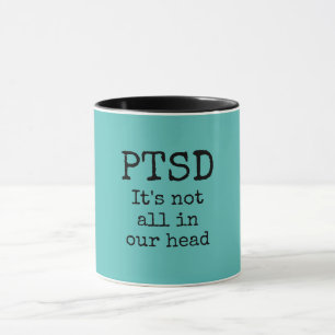 PTSD psychische gezondheidspsychologie blauwgroen  Mok