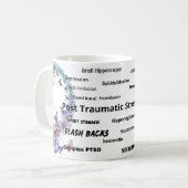 PTSD Realiteit Awareness Keramische Mok (Voorkant links)