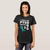 PTSD Service Dog T-shirt (Voorkant volledig)