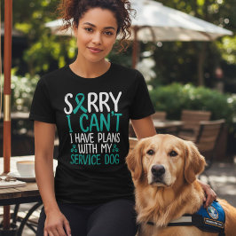 PTSD Servicehond Plannen Lint in Teal Tri-Blend Shirt