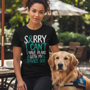 PTSD Servicehond Plannen Lint in Teal Tri-Blend Shirt