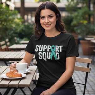 PTSD Steun Team Teal Lint Tri-Blend Shirt