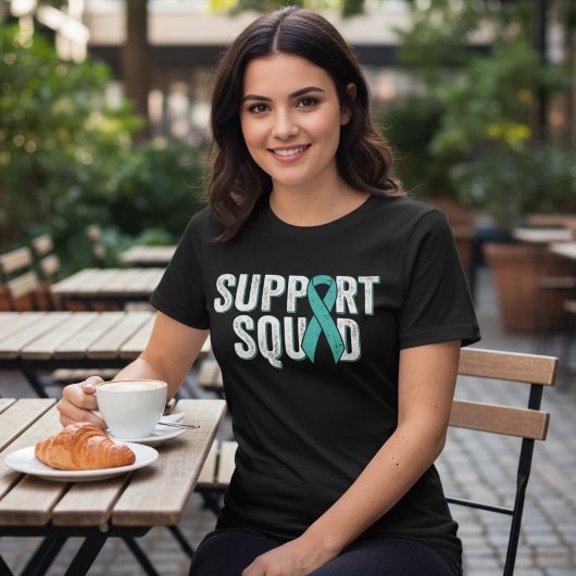 PTSD Steun Team Teal Lint Tri-Blend Shirt