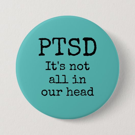 PTSD-toets Ronde Button 7,6 Cm (Voorkant)