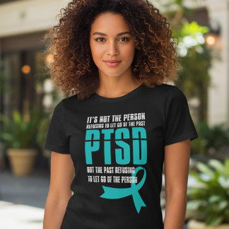 PTSD Voortdurend Trauma Lichtblauwe Lint Bewustzij Tri-Blend Shirt