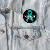 PTSD Warrior Black Button (In situ)