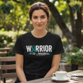 PTSD Warrior Teal Lintband Bewustzijn Tri-Blend Shirt