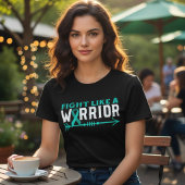 PTSD Warrior Teal Lintband Bewustzijn Tri-Blend Shirt