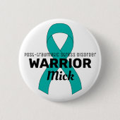 PTSD Warrior White Button (Voorkant)