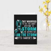 PTSS Awareness Butterfly Posttraumatische Stress D Kaart (Gele Bloem)