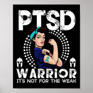 PTSS Awareness voor Mannen Vrouwen Warrior Awarene Poster