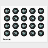 PTSS Bestaat Verspreid Het Nieuws - Steun PTSS Ronde Sticker (Vel)