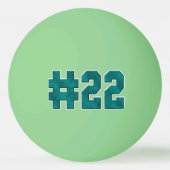 PTSS-BEWUSTZIJN Glow-in-the-Dark Pingpongbal (Achterkant)
