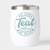 PTSS BEWUSTZIJN Roestvrij staal Wijn Tumbler (Voorkant)