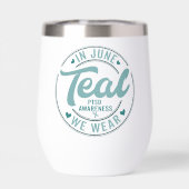 PTSS BEWUSTZIJN Roestvrij staal Wijn Tumbler (Achterkant)