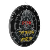 PTSS: DE DEMONEN STERVEN NOOIT IN DART BOARD DARTBORD (Voorkant Links)