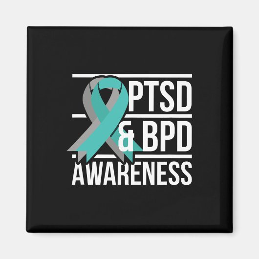 PTSS en BPD bewustzijn Magneet (Voorkant)
